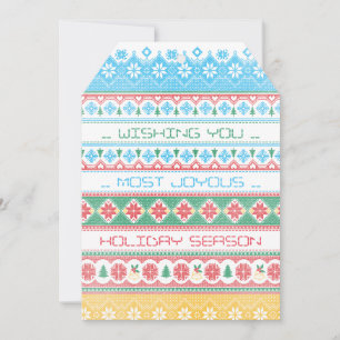 Cartão De Festividades Hipster Stitch