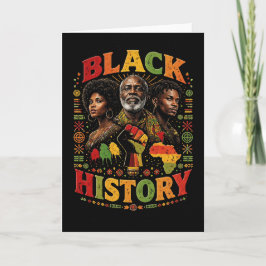 Cartão De Festividades História Negra