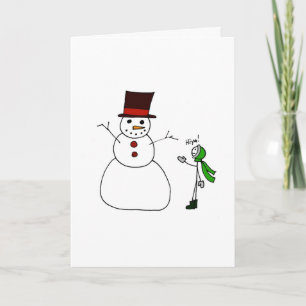 Cartão De Festividades Hiya, Snowman