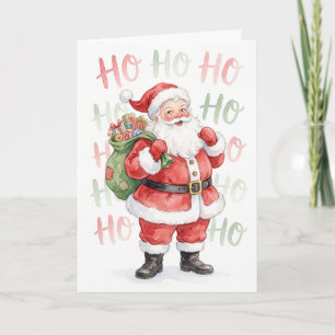 Cartão De Festividades Ho Ho Ho Alegre Natal