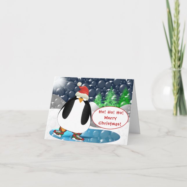 Cartão De Festividades Ho!Ho!HO! Feliz Natal! (Frente)