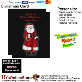 Cartão De Festividades HO HO HO! Feliz Natal Do Papai Noel