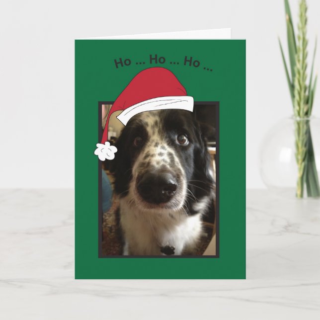 Cartão De Festividades Ho Ho Ho Natal (Frente)
