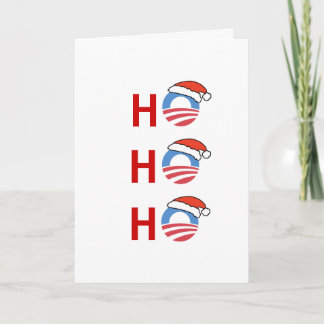 Cartão De Festividades Ho Ho Ho Obama Card