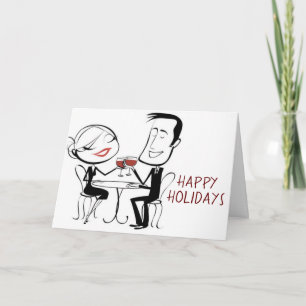 CARTÃO DE FESTIVIDADES **HO HO HO POUR O MERLOT** NATAL SECULAR