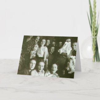 Cartão De Festividades Ho Ho Ho Vintage 40 Photo Card, Weird Santa, Girls