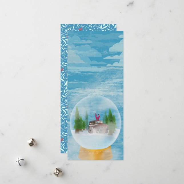 Cartão De Festividades Ho ho Holidays Holiday Card (Frente/Verso In Situ)