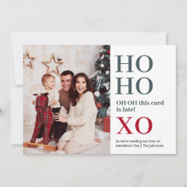 Cartão De Festividades Ho Ho XO Valentine's Day