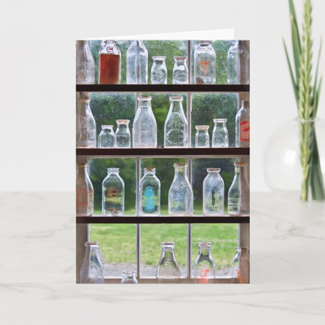 Cartão De Festividades Hobby - Coletor - Frascos de Leite (Frente)