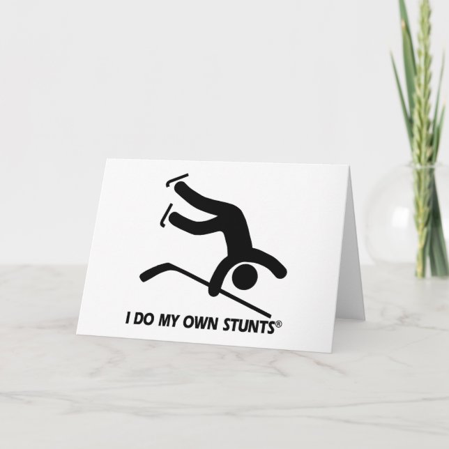 Cartão De Festividades Hockey As Minhas Próprias Pedras (Frente)