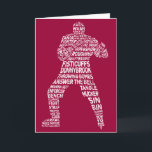 Cartão De Festividades Hockey Enforcer Greeting Card<br><div class="desc">Neat typography art design of a hockey enforcer / fighter, using hockey terms, slang, phrases etc. The design works well on a t-shirt, hoodie, cell phone case, mousemat, greeting card, framed print, sticker and so much more. You can customize any design, by adding your own text, or resizing the design,...</div>
