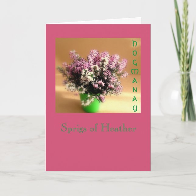 Cartão De Festividades Hogmanay Greeting Card (Frente)