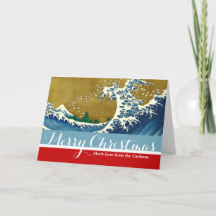 Cartão De Festividades Hokusai Big Wave Japão Art