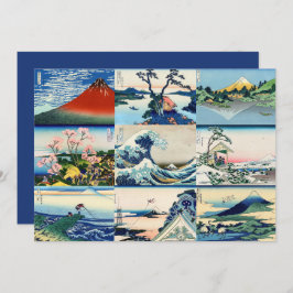 Cartão De Festividades Hokusai - Feliz Ano Novo / 36 Vistas do Monte Fuji