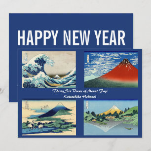 Cartão De Festividades Hokusai - Feliz ano novo / 36 visualizações do M