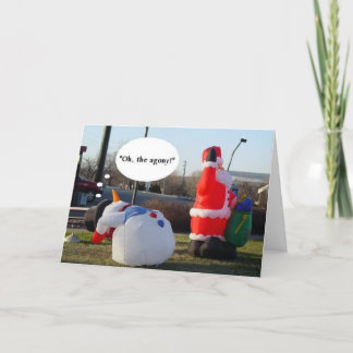 Cartão De Festividades Holiday Agony