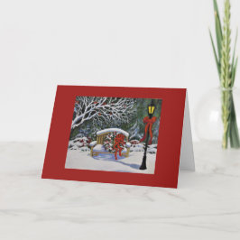 CARTÃO DE FESTIVIDADES HOLIDAY BENCH, GREETING CARD