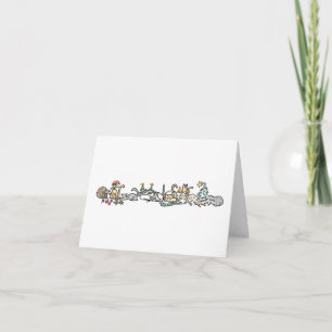 Cartão De Festividades Holiday Card - Herd of Cats