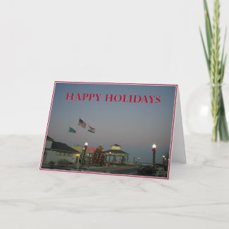Cartão De Festividades Holiday Card - Rehoboth Beach Bandstand with Chris