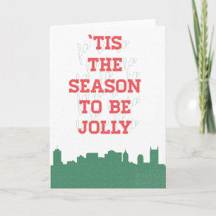 Cartão De Festividades Holiday Card - 'Tis The Season to be Jolly