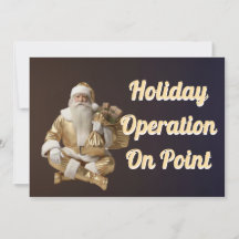 Holiday Card with happy party 