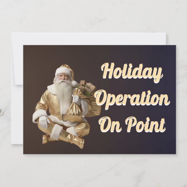 Cartão De Festividades Holiday Card with happy party  (Frente)