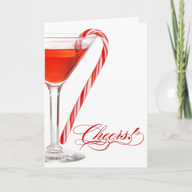 Cartão De Festividades Holiday Cheer Christmas Card (Frente)