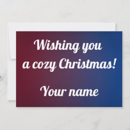 Cartão De Festividades Holiday Christmas greeting 