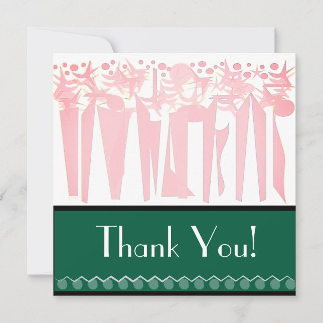 CARTÃO DE FESTIVIDADES HOLIDAY COM ART DECO (Frente)