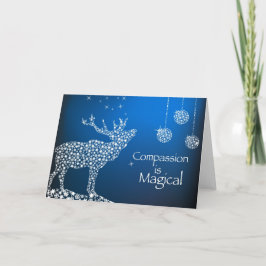 Cartão De Festividades Holiday Compassion is Magical