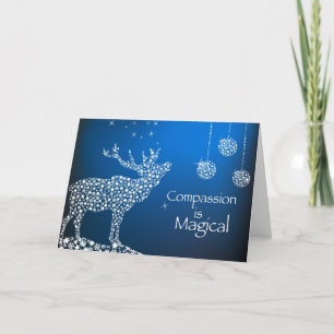 Cartão De Festividades Holiday Compassion is Magical