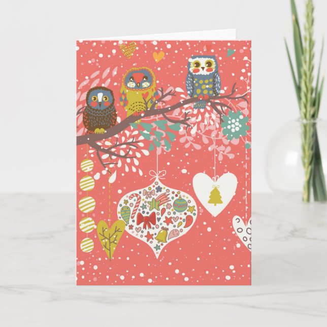 Cartão De Festividades Holiday Concept Illustration (Frente)