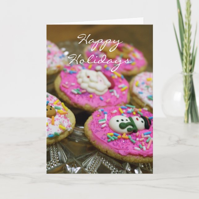 Cartão De Festividades Holiday Cookies (Frente)