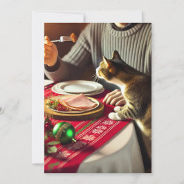 Cartão De Festividades Holiday deseja boa comida e boa diversão!