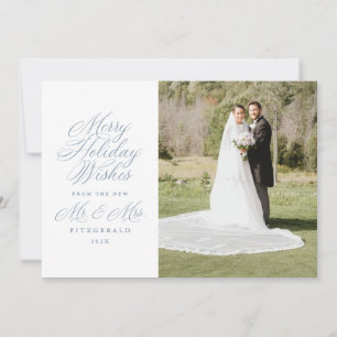 Cartão De Festividades Holiday Deseja do Novo Sr. e da Sra. Newlywing