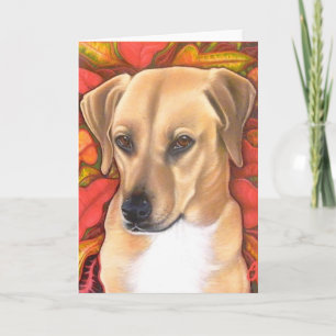 Cartão De Festividades Holiday doggie card.