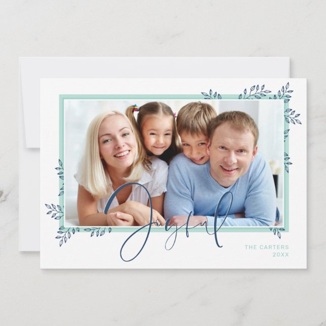 Cartão De Festividades HOLIDAY FOTO elegante horta botânica alegre (Frente)