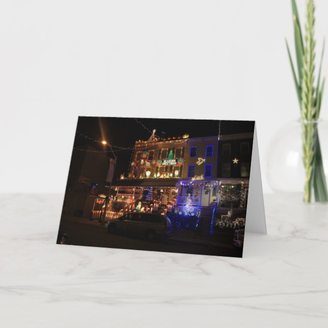 Cartão De Festividades Holiday Greetings (Frente)