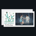 Cartão De Festividades Holiday Happy Hanukkah Card "Menorah Bling"<br><div class="desc">Feliz Feriado, Cartão com fotos de Chanucá, "Menorah Bling" Glossy, Cartão com fotos com envelope branco. Personalize substituindo fotos e texto, "Happy Hanukkah, The Blumbergs" Personalize a redação escolhendo o estilo, cor e tamanho de sua fonte favorita. Obrigados para parar e comprar! Muito apreciado. Feliz Hanukkah! Compartilhe seus momentos especiais...</div>