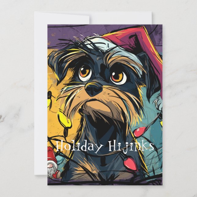 Cartão De Festividades Holiday Hijinks (Frente)