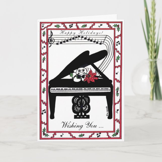 Cartão De Festividades Holiday joy on a grand scale (Frente)