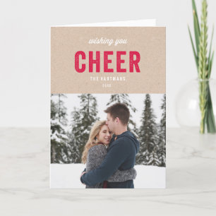 Cartão De Festividades Holiday Kraft