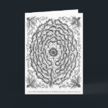 Cartão De Festividades Holiday Labyrinth 2018<br><div class="desc">Holidays can be stressful. Here is a design (colorable by YOU or your recipient!) , based on a traditional labyrinth, leading to a Christmas Rose, which symbolizes peace and hope. The artwork was especially created for the Dughter Detox Companion, a new guided journal created by Peg Streep and Claudia Karabaic...</div>