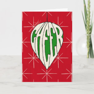 Cartão De Festividades Holiday Ornament Cheer