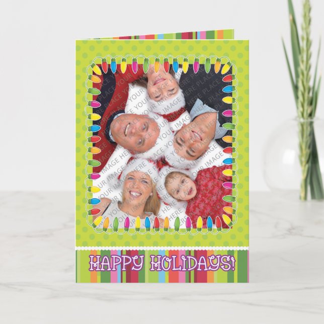 Cartão De Festividades Holiday Personalized Card (Frente)