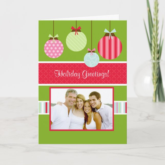 Cartão De Festividades Holiday photo card (Frente)