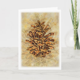Cartão De Festividades Holiday Pinecone Card