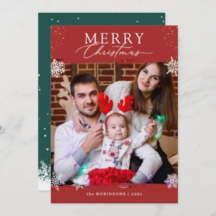 Cartão De Festividades Holiday Season Winter Snowflakes Foto de Natal