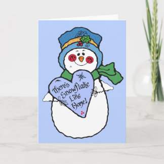 Cartão De Festividades Holiday Snowman