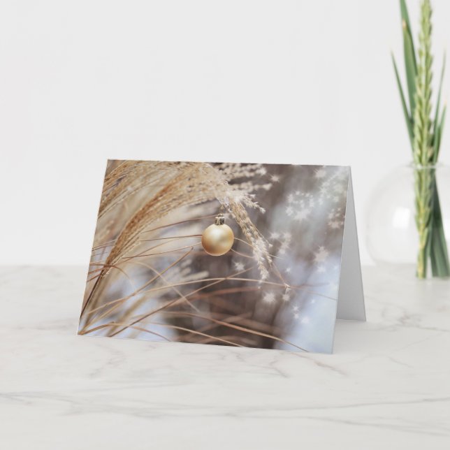 Cartão De Festividades Holiday Sparkle Christmas Card (Frente)